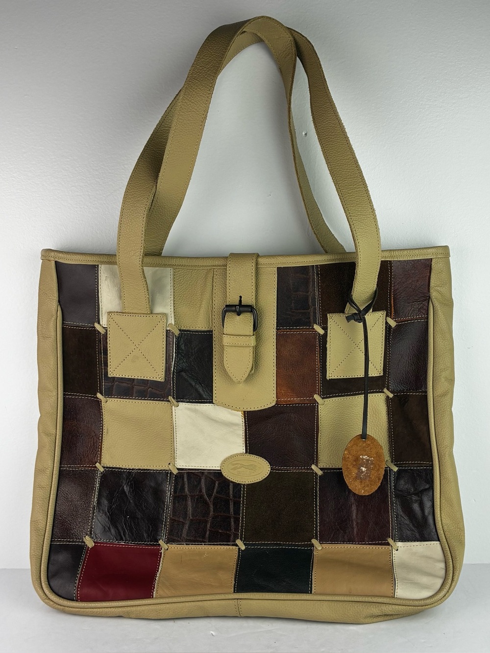 Wolf Leather Patchwork Large Purse Tote